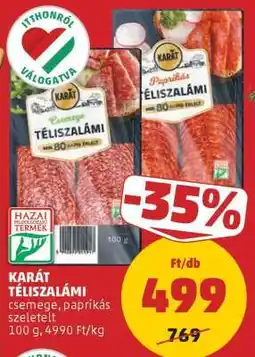 PENNY KARÁT TÉLISZALÁMI ajánlat