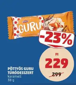 PENNY PÖTTYÖS Guru túródesszert ajánlat
