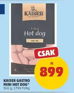 PENNY Kaiser Gastro Mini Hot Dog ajánlat