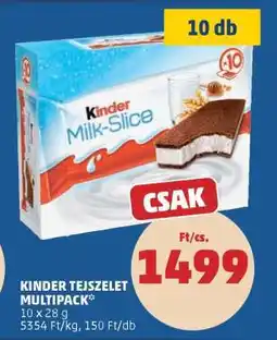 PENNY Kinder tejszelet multipack ajánlat
