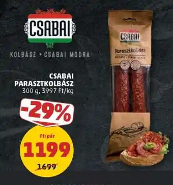 PENNY Csabai parasztkolbász ajánlat