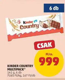 PENNY Kinder Country multipack ajánlat