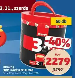 PENNY BRAVOS 3IN1 KÁVÉSPECIALITÁS ajánlat