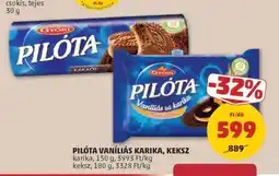 PENNY PILÓTA VANÍLIÁS KARIKA, KEKSZ ajánlat