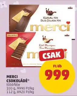 PENNY MERCI Csokoládé ajánlat