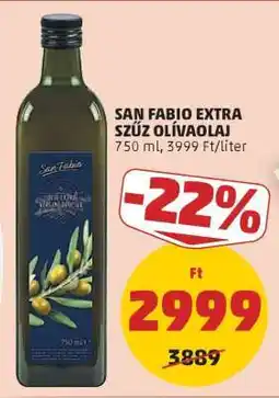 PENNY San Fabio Extra Szűz Olívaolaj ajánlat