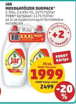 PENNY JAR Mosogatószer Duopack ajánlat