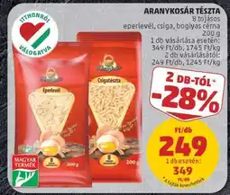 PENNY Aranykosár Tészta ajánlat