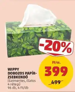 PENNY Wippy Dobozos Papírzsebkendő ajánlat