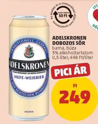 PENNY Adelskronen Dobozos Sör ajánlat