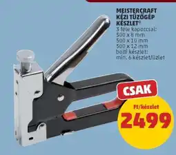 PENNY Meistercraft kézi tűzőgép készlet ajánlat