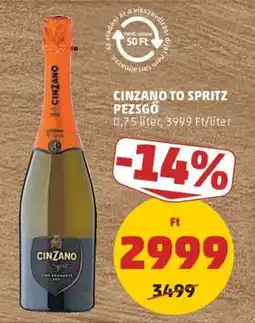 PENNY Cinzano To Spritz Pezsgő ajánlat