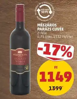 PENNY Mészáros Parázs Cuvée ajánlat