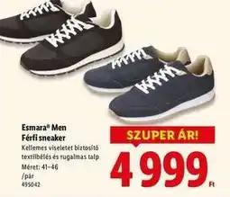 Lidl Esmara Men Férfi sneaker ajánlat