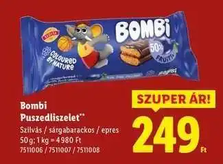 Lidl BOMBI Puszedliszelet ajánlat