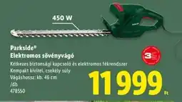 Lidl PARKSIDE Elektromos sövénynyíró ajánlat