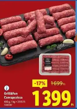 Lidl Grill&Fun Csevapcsicsa ajánlat