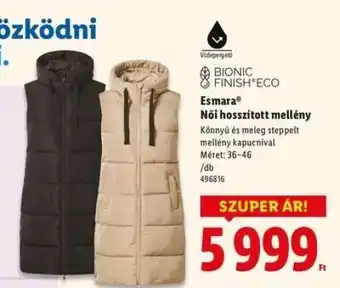 Esmara Női hosszított mellény