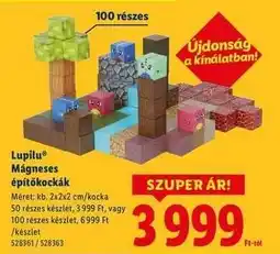 Lidl Lupilu Mágneses építőkockák ajánlat