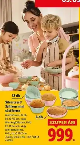 Lidl Silvercrest Szilikon mini sütőforma ajánlat