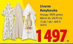 Lidl Livarno Konyharuha ajánlat