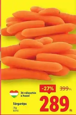 Lidl Sárgarépa ajánlat