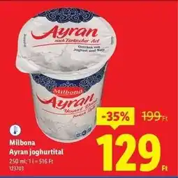 Lidl Milbona Ayran joghurtital ajánlat