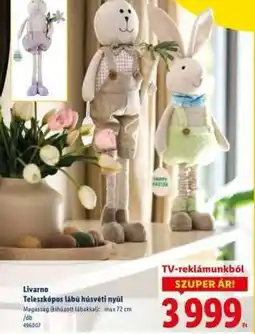Lidl Livarno Teleszkópos lábú húsvéti nyúl ajánlat