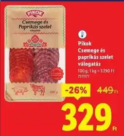 Lidl PIKOK Csemege és paprikás szelet válogatás ajánlat