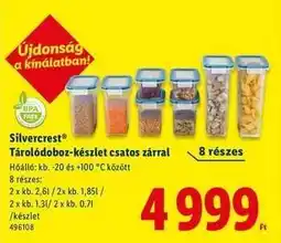 Lidl Silvercrest Tárolódoboz-készlet csatos zárral ajánlat
