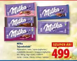 Lidl Milka tejcsokoládé ajánlat
