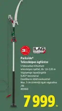 Lidl PARKSIDE Teleszkópos ágfűrész ajánlat