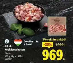 Lidl PIKOK Kockázott bacon ajánlat