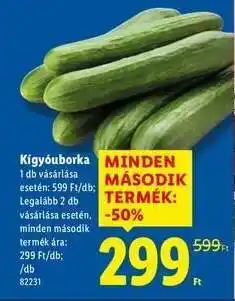 Lidl Kígyóuborka ajánlat