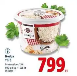 Lidl Nostja Túró ajánlat