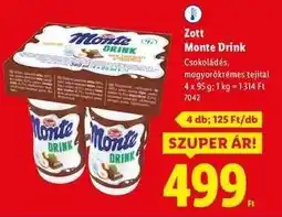 Lidl ZOTT Monte Drink ajánlat
