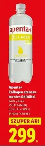 Lidl Apenta+ Collagen szénsavmentes üdítőital ajánlat