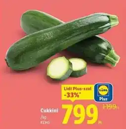 Lidl Cukkini ajánlat