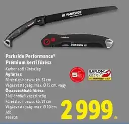 Lidl Parkside Performance Prémium kerti fűrész ajánlat