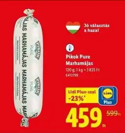 Lidl PIKOK PURE Marhamájas ajánlat