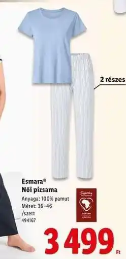 Lidl Esmara Női pizsama ajánlat