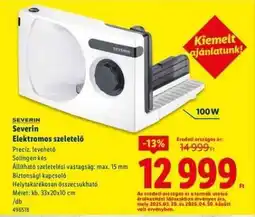 Lidl SEVERIN Elektromos szeletelő ajánlat