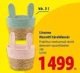 Lidl Livarno Húsvéti tárolókosár ajánlat