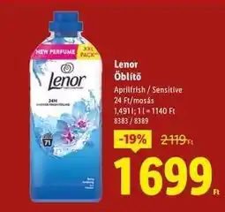 Lidl LENOR Öblítő ajánlat