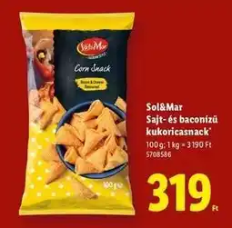 Lidl Sol&Mar Sajt- és baconízű kukoricasnack ajánlat