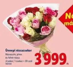 Lidl Ünnepi rózsacsokor ajánlat