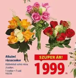 Lidl Alkalmi rózsacsokor ajánlat