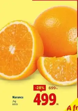 Lidl Narancs ajánlat