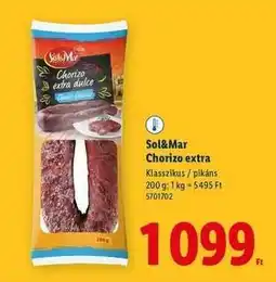 Lidl Sol&Mar Chorizo extra ajánlat