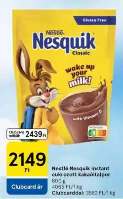 Tesco Nestlé Nesquik instant cukrozott kakaóitalpor ajánlat